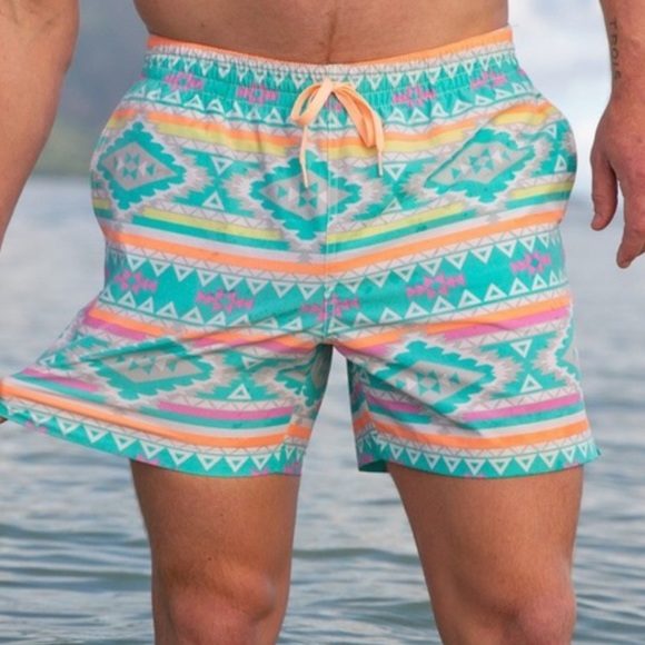 chubbies Other - Chubbies En Fuego Swim Trunks Bright Aztec Print Bathing Suit Board Men’s XL